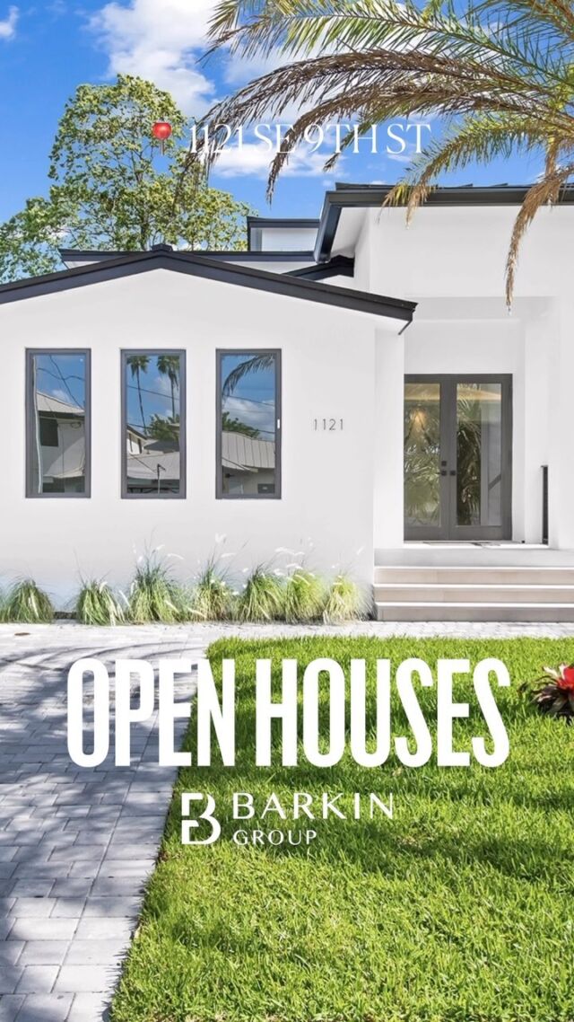 This Sunday | Open Houses in FTL 🌴

📍1914 NE 20th Ave, Fort Lauderdale, FL 
12-3 PM | Hosted by Johnny Ramirez

New Construction: Ready for Occupancy
3 BEDS | 3 BATHS | 2,450 SF
2 Car Garage
Designated Home Office
Pool with Tropical Landscaping

📍1121 SE 9th St, 
12-4 PM | Hosted by Peter Barkin

4 BEDS | 3 BATHS | 2,800 SF | 6,250 LOT SF
Covered Lanai for Summer Kitchen
Gourmet Kitchen
Spa Bathroom with Enclosed Wet Room
Heated Saltwater Pool with Sun Shelf
Minutes from Lauderdale Yacht Club

$2,600,000

📍 1716 SE 11th St, Fort Lauderdale, FL 33062
12-4 PM | Hosted by Brian Karney

6 BEDS | 5 BATHS | 3,610 SF
75’ Dockage | No Fixed Bridges
Gourmet Kitchen
Resort Style Backyard with Oversized Pool, Summer Kitchen, and Gazebo
10KW Solar System

$3,895,000

📍 2601 NE 8th St, Fort Lauderdale, FL 33304
10 AM-1 PM | Hosted by Alexander Bordes

3 BEDS | 3 BATHS | 2,604 SF | 15,100 LOT SF
 Walking Distance to Beach
Tesla Charging System
Heated Pool

$1,995,000

Want to learn more? Reach out anytime..
📞 954-675-6656
✉️ peter.barkin@compass.com

#BarkinGroup @BarkinGroup @Compass @CompassFL
#OpenHouseFortLauderdale #OpenHouseSouthFlorida 
#IntracoastalLiving #FortLauderdaleFL
#FortLauderdaleLiving #FloridaRealEstate
#SouthFloridaRealEstate #LuxuryRealEstate